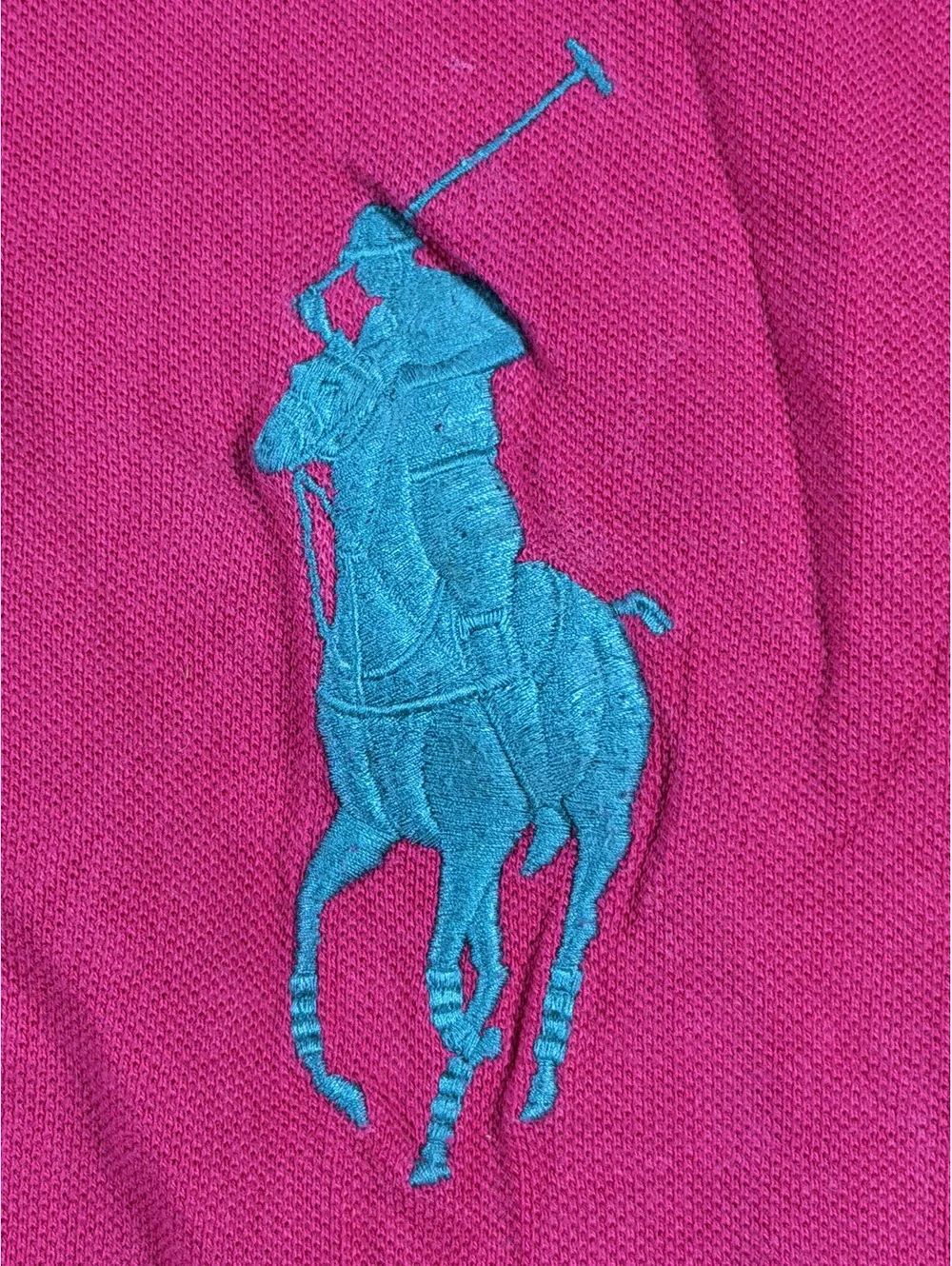 Polo Ralph Lauren Pink Cotton Short Sleeve Polo Shirt with Embroidered Logos